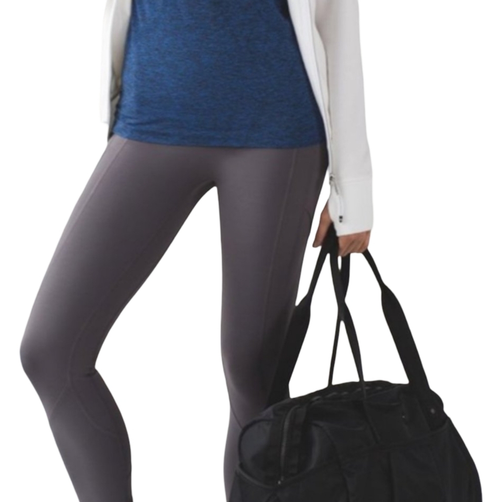 Lululemon All The Right Places Crop II (23") Dark Carbon Size 6 - Picture 3 of 10